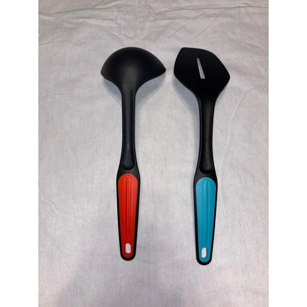 Tupperware 2-Piece Kitchen Utensil Set Ladle & Slotted Spatula